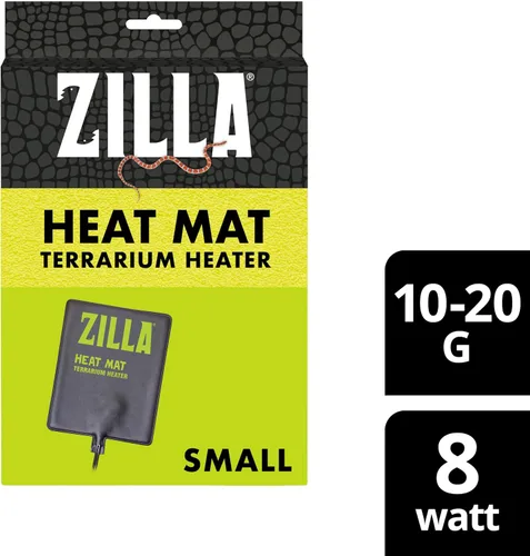 Vista 11 de Zilla Alfombrillas térmicas de terrario negras pequeñas, 10-20 galones, 8 vatios Terrarium Heater for Reptiles, Snakes