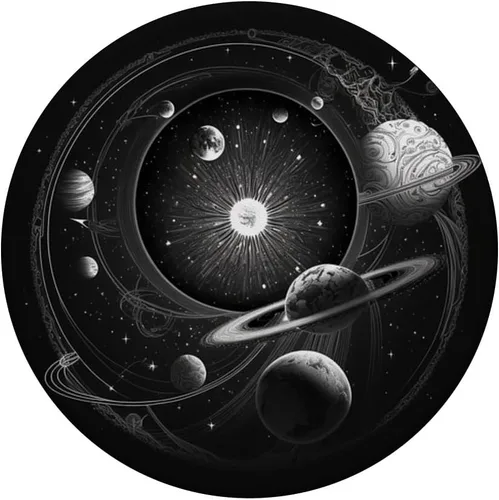 Vista 3 de Estética oscura linda luna hippie negra pagana Illuminati PopSockets intercambiables PopGrip