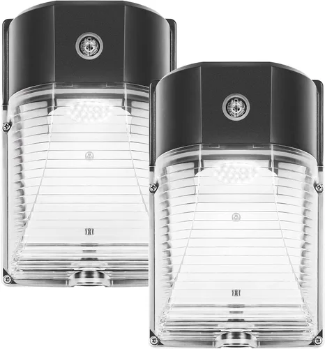 Vista 10 de Cinoton - Paquete de luces LED de pared, 26 W, 3000 lm, 5000 K (resistente al agua IP65), 100 – 277 Vac, 150 – 250 W MH/HPS, repuesto para Bronce