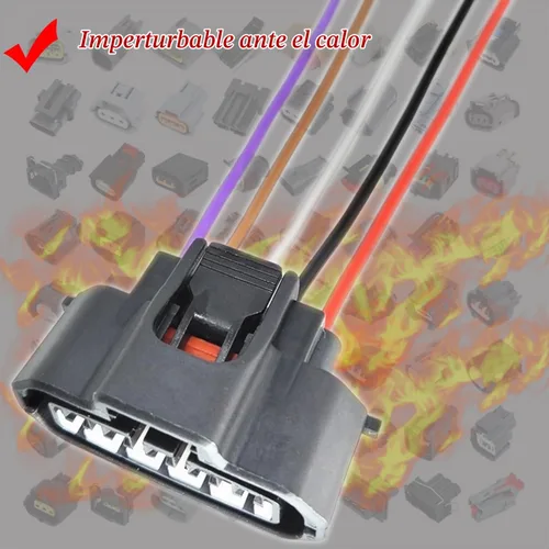 Vista 2 de Nuevo Sensor Medidor de Flujo de Aire MAF Compatible con Mazda 2 3 323 5 6 626 B 197400-2010 (Arnés de Conector de Enchufe)