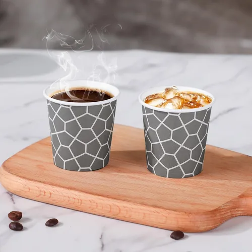 Vista 4 de Paquete de 600 unidades de tazas de papel de 4 oz, tazas de café desechables sin fugas de 4 oz, tazas de papel seguras para alimentos para espresso