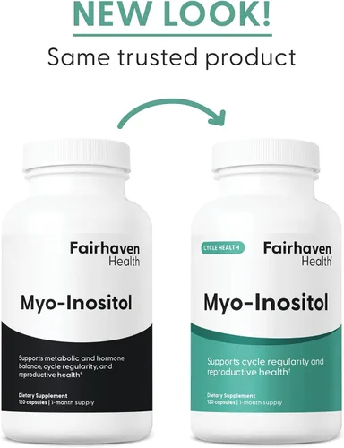 Vista 10 de Fairhaven Health Suplemento de mio-inositol para mujeres y hombres Vitamina B8 2000 mg Cápsulas veganas de inositol en polvo Sin gluten