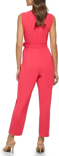 Vista 3 de DKNY Enterizo sin mangas de crepé para mujer