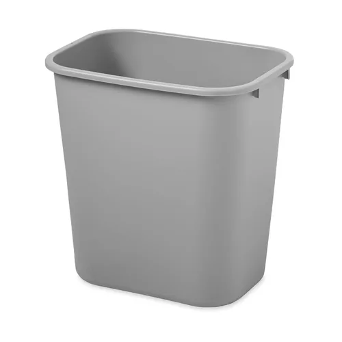 Vista 27 de Rubbermaid Commercial Products - Basurero de escritorio de resina plástica Azul