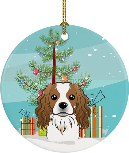 Vista 18 de Caroline's Treasures Adorno de cerámica para árbol de Navidad y Alaskan Malamute para colgar en el árbol de Navidad, para el hogar, Navidad