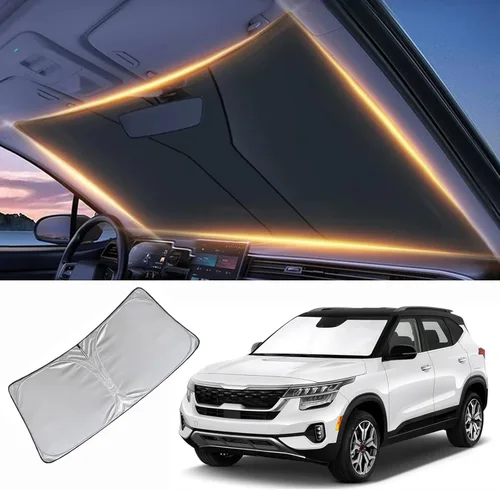 Vista 17 de Parasol para parabrisas delantero, protector de visera, accesorios para automóvil