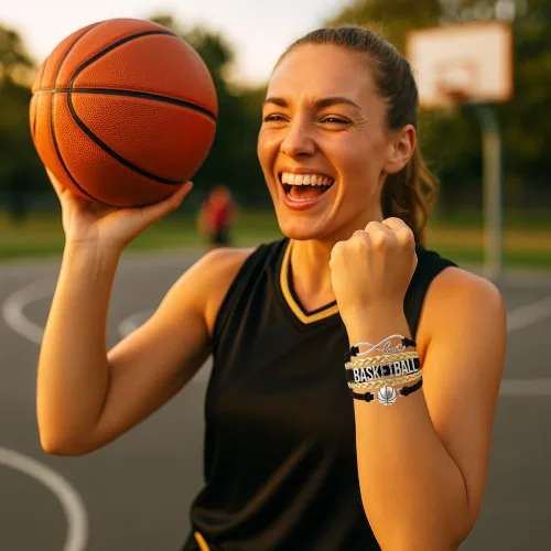 Vista 7 de Infinity Collection - Pulsera de baloncesto de regalo para equipos y jugadores