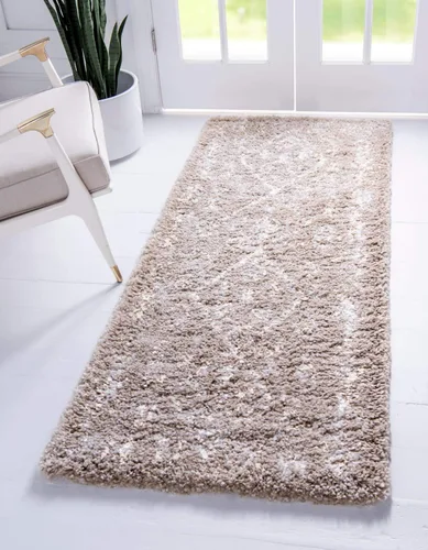 Vista 34 de Unique Loom Rabat Shag Collection - Alfombra moderna de felpa y diseño de nómada, de inspiración tribal marroquí y tribal