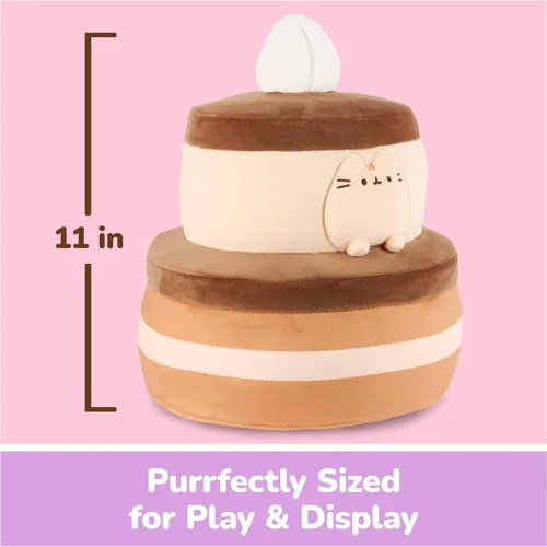 Vista 3 de GUND Pusheen - Juguete de peluche blando de pastel de chocolate de 11