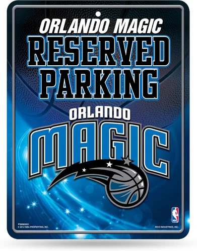 Vista 34 de Rico Industries Cartel de estacionamiento de metal de baloncesto