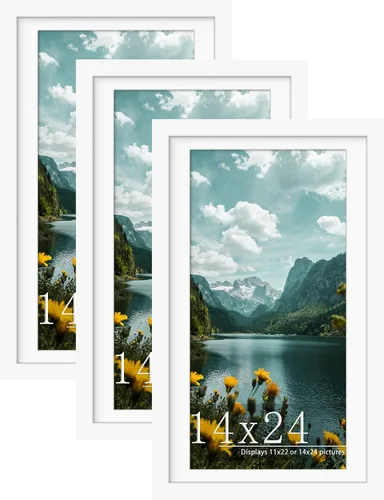 Vista 50 de Picrit Paquete de 3 portarretratos de 20 x 20 pulgadas, póster de 16 x 16 pulgadas con paspartú o de 20 x 20 pulgadas sin paspartú para montaje