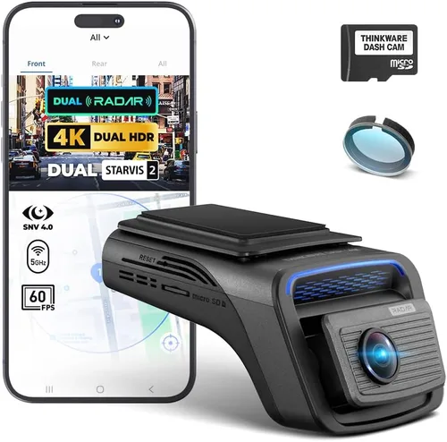 Vista 12 de THINKWARE U3000 PRO Dash Cam 4K frontal y 2K trasero, Dual STARVIS 2