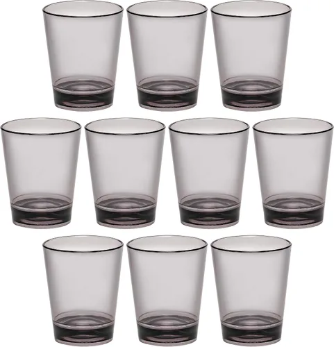 Vista 15 de Vasos de chupito de plástico translúcidos personalizados de 1.5 onzas, juego de 10/50/100 unidades, acrílico, ideal para regalos de cumpleaños