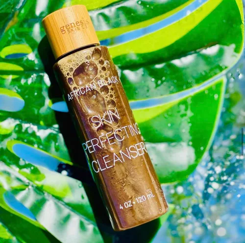 Vista 4 de Limpiador perfeccionador de la piel Jabón negro africano orgánico líquido Jabón orgánico 100% crudo para el acné, eczema, psoriasis Limpiador