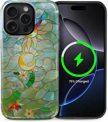 Vista 91 de Funda Compatible con iPhone 13/14 [Compatible con MagSafe] Protección de Doble Capa de Cáscara Dura Híbrida, Funda Magnética Protectora a Prueba