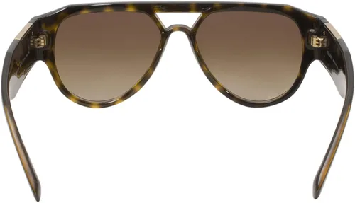 Vista 4 de Versace VE4401 10813 Gafas de sol Havana-Gold Medusa LogoMarrón Gradiente Lentes