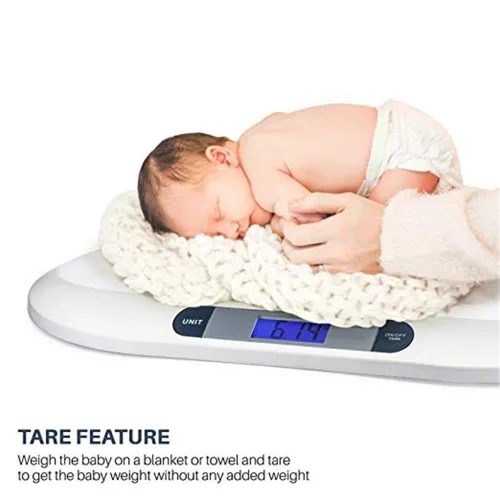 Vista 6 de Báscula electrónica digital para bebés de 44.1 lbs/44 libras, medición de peso para bebé/bebé/mascota con precisión, precisión de 0.35 onzas