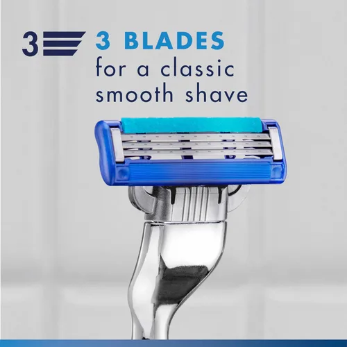 Vista 7 de Gillette Mach3 Turbo Razor para hombres, 17 recambios de cuchillas, regalos navideños para hombres