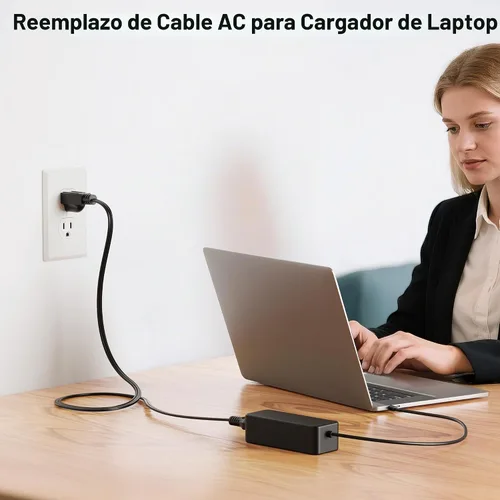 Vista 3 de Cable Matters Paquete de 2 cables de alimentación 16 AWG 13A de 3 clavijas