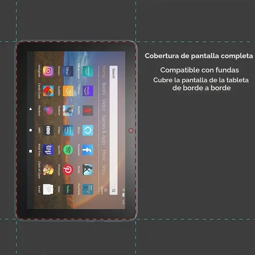 Vista 7 de Protector de pantalla para tableta de 7 niños (versión 2022), protector de pantalla de vidrio templado para tableta de 7 pulgadas, paquete de 2