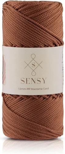Vista 21 de Sensy Premium Cuerda de Poliéster 1.5mm (0.059 pulgadas) 164 Yardas Cuerda de Polipropileno 100% Cuerda de Macramé 1.5mm Cuerda para Bolsa