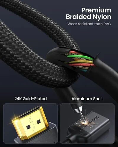 Vista 9 de Silkland Extensor HDMI 8K 2.1, 8K@60hz 4K@120hz Cable de extensión HDMI