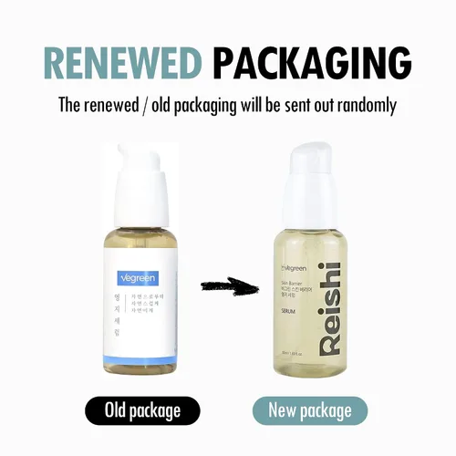 Vista 2 de VEGREEN Skin Barrier Reishi Face Serum Skin Barrier Skin Barrier Repair Moisturizer Suero hidratante coreano con extractos de hongos y fermento