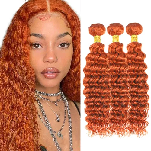 Vista 220 de 300g 1B27 Human Hair Bundles Honey Blonde Bundles Human Hair 10A Brazilian Virgin Remy Hair Extensions 8 10 12 Inch