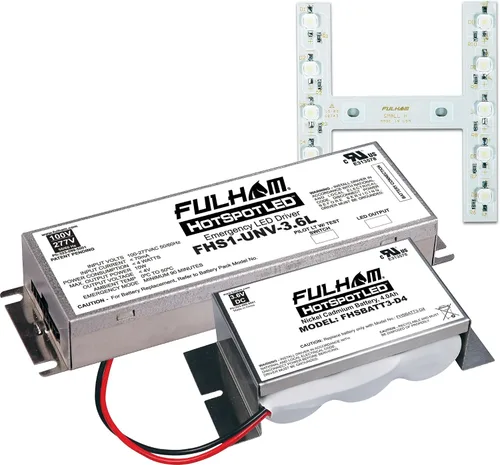 Vista 7 de Fulham Lighting FHSKITT08LHD HotSpot1 LED Kit de respaldo de batería de emergencia