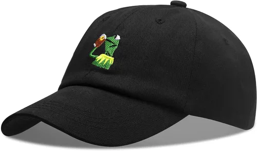 Vista 14 de Gorra de béisbol bordada Kermit The Frog ajustable, unisex, clásica, para papá