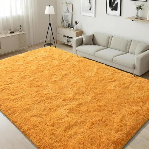 Vista 16 de ISEAU Alfombra de pasillo cómoda y esponjosa para dormitorio, de felpa con base de goma antideslizante, para dormitorio de bebé, al lado de la cama