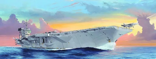 Vista 8 de Trumpeter 1/350 USS Lexington CV2 Kit de modelo de portaaviones Color moldeado
