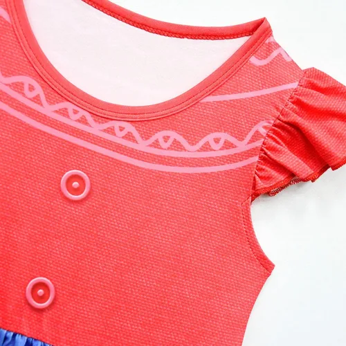 Vista 4 de Vestido de princesa para niñas con dibujos animados de película de panda ropa de juego
