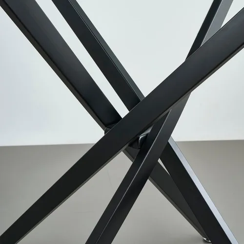 Vista 7 de Mesa de comedor redonda, mesa de cocina de vidrio de 36 pulgadas para 4 personas, mesa de comedor de vidrio templado con patas de metal plateadas