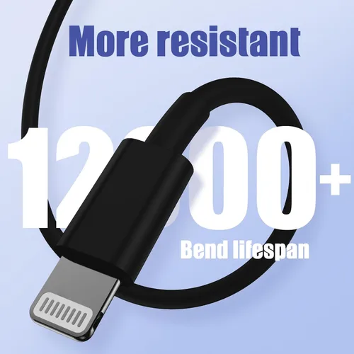 Vista 6 de Paquete de 4 cables USB C a Lightning de 6 pies, cable de carga rápida para iPhone 14, repuesto para el cable de carga original de Apple para iPhone