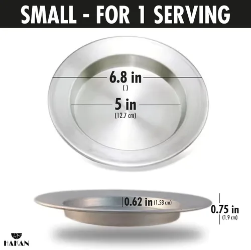 Vista 2 de Hakan Kunafa - Platos de servir para Kataifi Sartén de aluminio para hornear y servir Kunefe Molde para masa Knafeh Phyllo Fillo Plato