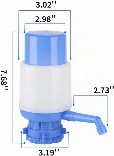 Vista 2 de EDMBG. Bomba de mano para despachador de agua potable. De 5 a 6 galones. Para el hogar y la oficina.