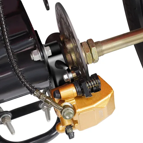 Vista 3 de Reemplazo de Pinza de Freno Trasero ATV 80T - Compatible con 90 cc 110 cc 125 cc 150 cc 200 cc 6.5 HP kt196 gx150 Kandi Baja TaoTao Chinese Go Kart