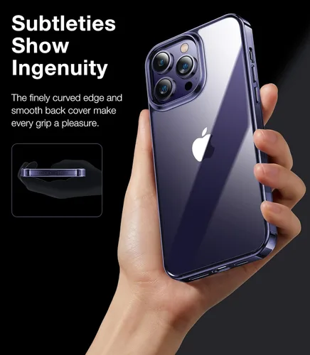 Vista 5 de TORRAS Diamond Clear - Funda diseñada para iPhone 14 Pro Max [tecnología antiamarilleamiento] [protección resistente] Funda para iPhone 14 Pro Max