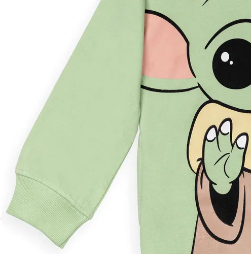 Vista 4 de STAR WARS The Mandalorian Baby Grogu - Sudadera con capucha de forro polar