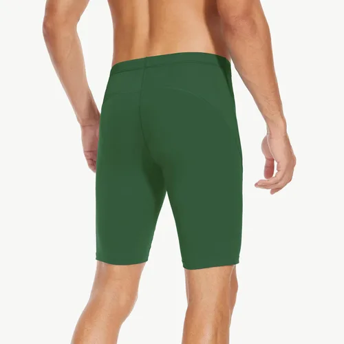 Vista 26 de Traje de baño deportivo competitivo para hombre, traje de entrenamiento de resistencia de carreras, pantalones cortos de natación de secado rápido