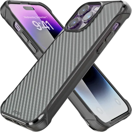 Vista 10 de REBEL Funda para iPhone 14 Plus [Serie de fibra de aramida Gen-4] Fuerte compatible con MagSafe, esquinas protectoras a prueba de golpes, botones