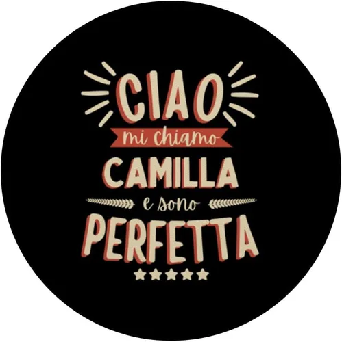 Vista 3 de Camilla Idea Regalo Personalizzata Amica Nome Divertente PopSockets Standard PopGrip