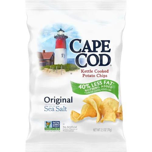Vista 14 de Cape Cod Papas fritas, chips originales menos grasos, bolsas de aperitivos de 1 oz, 10