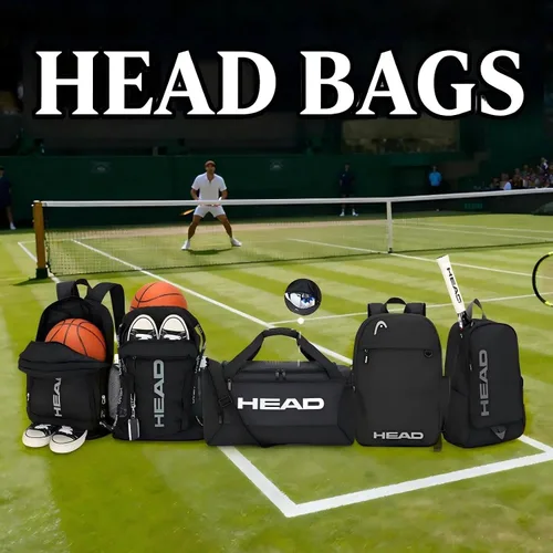 Vista 2 de HEAD Bolsa de viaje impermeable de 40L para hombres, bolsas deportivas grandes para gimnasio, fitness, fin de semana durante la noche, bolsa