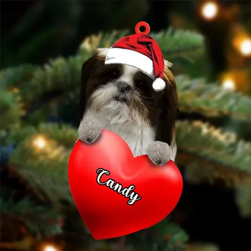 Vista 100 de Adornos de Navidad personalizados para perros, nombre personalizado, adorno de Malamute de Alaska, adornos acrílicos, regalos de Navidad, amantes