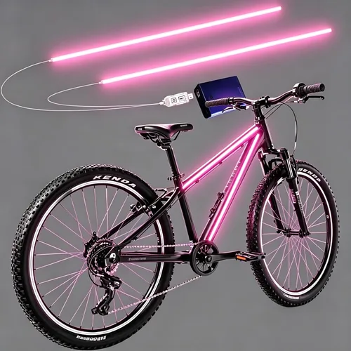 Vista 8 de Luces de bicicleta, se pueden recortar, impermeables, luces de bicicleta para montar por la noche, para niños, adultos, niños y niñas
