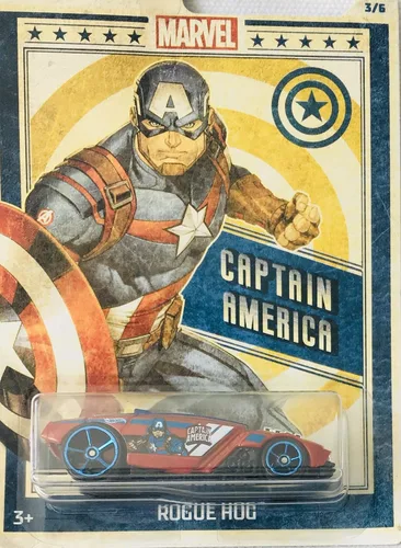 Vista 4 de Hot Wheels 2019 Marvel Avengers - Juego completo de 6 autos fundidos a troquel