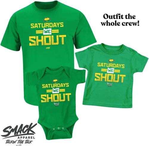 Vista 3 de Smack Apparel Saturdays Onesie for Oregon College Fans (NB-18M)