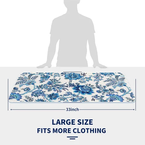 Vista 5 de Alfombrilla de Planchado Alfombra de Planchado Portátil para Planchar en Cualquier Lugar con Relleno de 3mm para Prensa de Vapor en Mesa o Cama